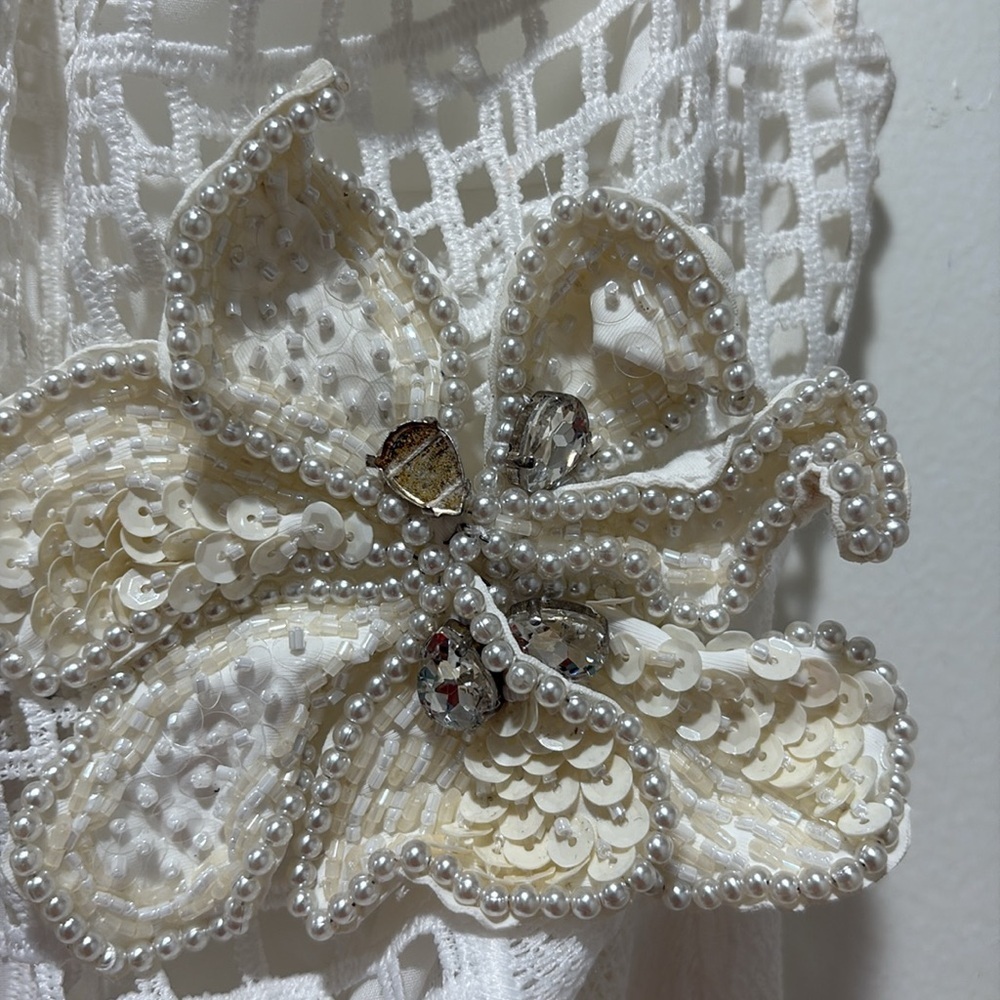 PatBO Flowered Embroidered Mini Dress - Picture 8 of 8